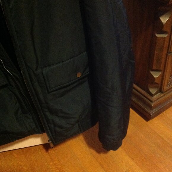 Ted Baker Men's Navy Zip Up Bomber Jacket - X-Large (EU5) - New With Tags - Picture 6 of 11